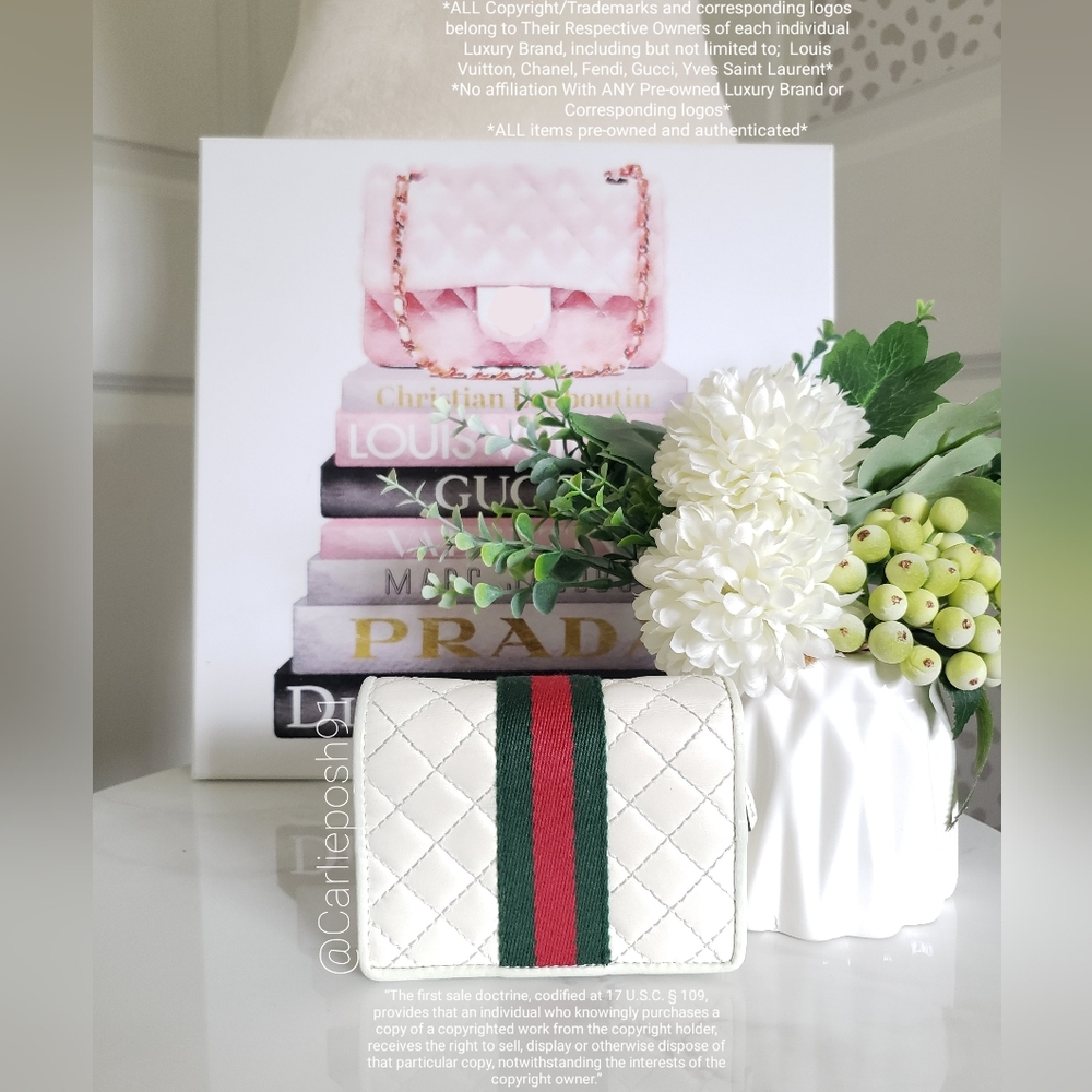 Authentic Pre-owned Gucci Quilted Trapuntata Compact Wallet - Picture 4 of 14